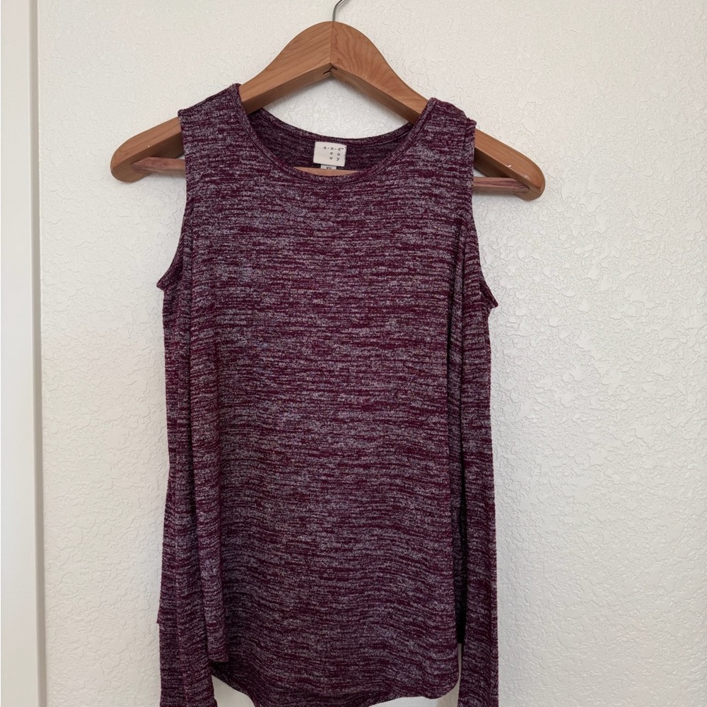 Purple Sleeveless Cut Out Tank Top
